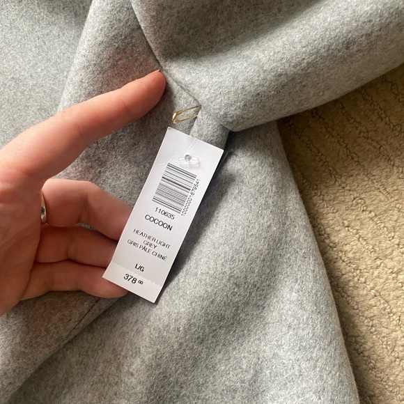 Wilfred The Cacoon Coat New-Virgin Wool, size L, Heather Light Grey - Picture 11 of 16